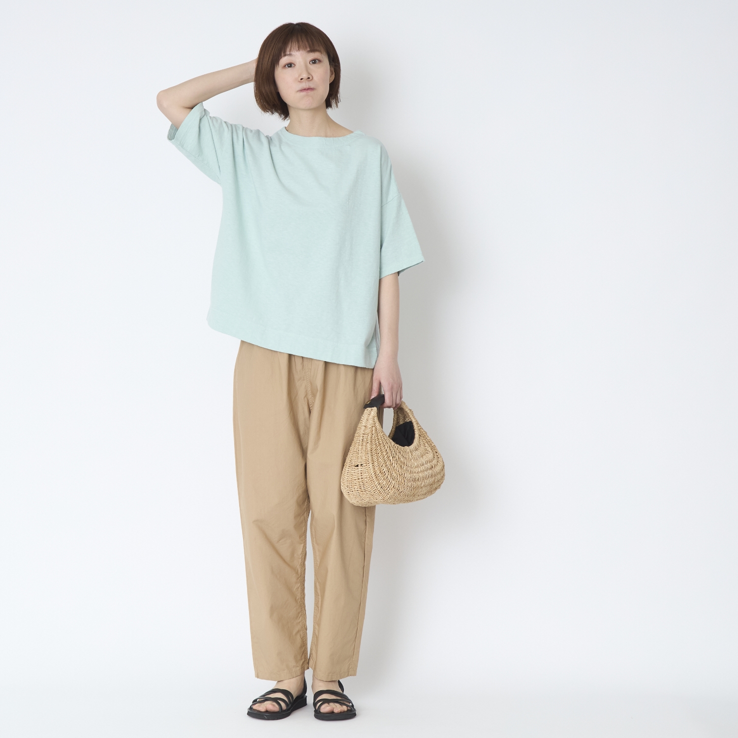 DAYS/5分袖ボートネックプルオーバー